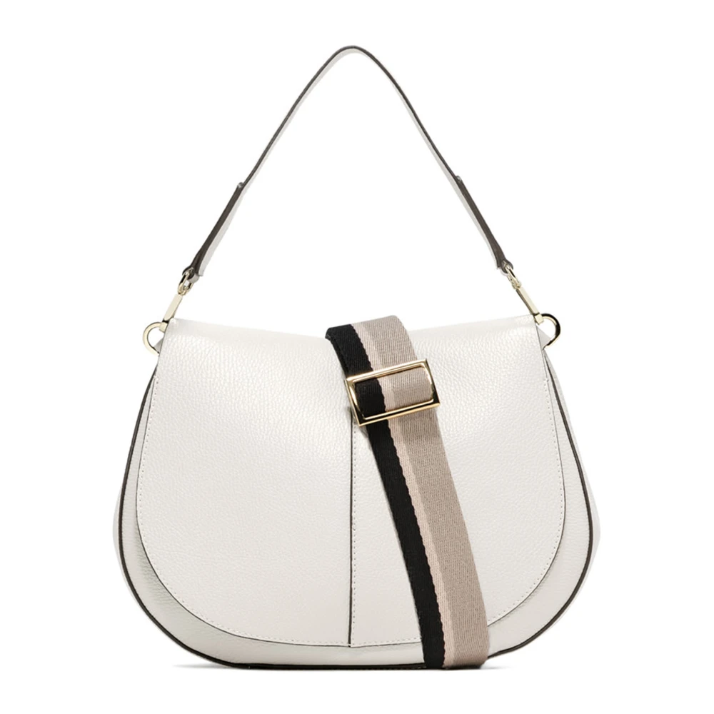 Gianni Chiarini Helena Round Leren Tas Wit White Dames