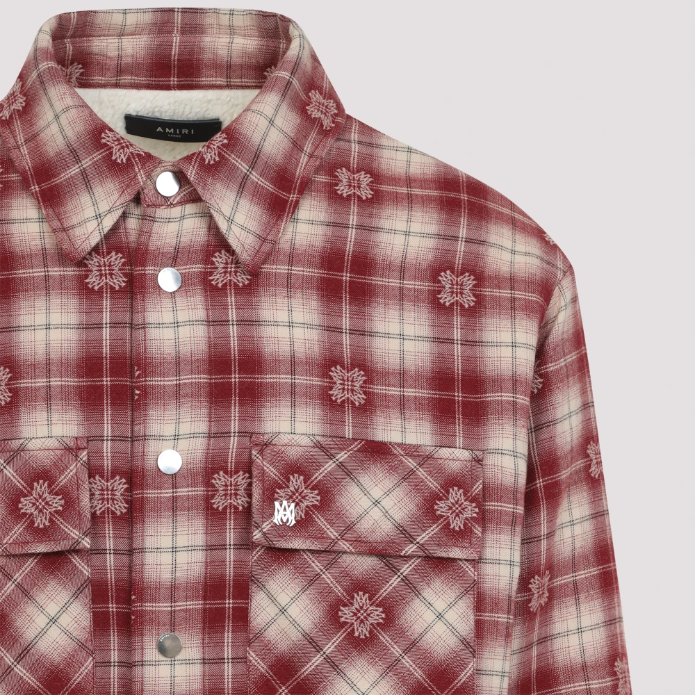 Amiri Gewatteerd Overshirt Red Heren