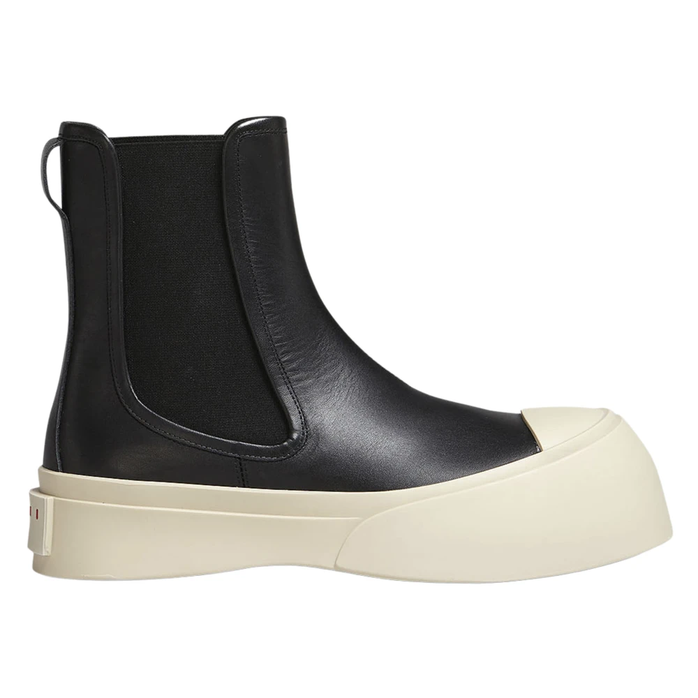 Marni Nappa läder pablo chelsea boot Black, Herr