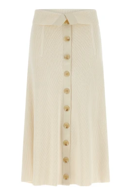 Rebellion Buttoned Midi Skirt