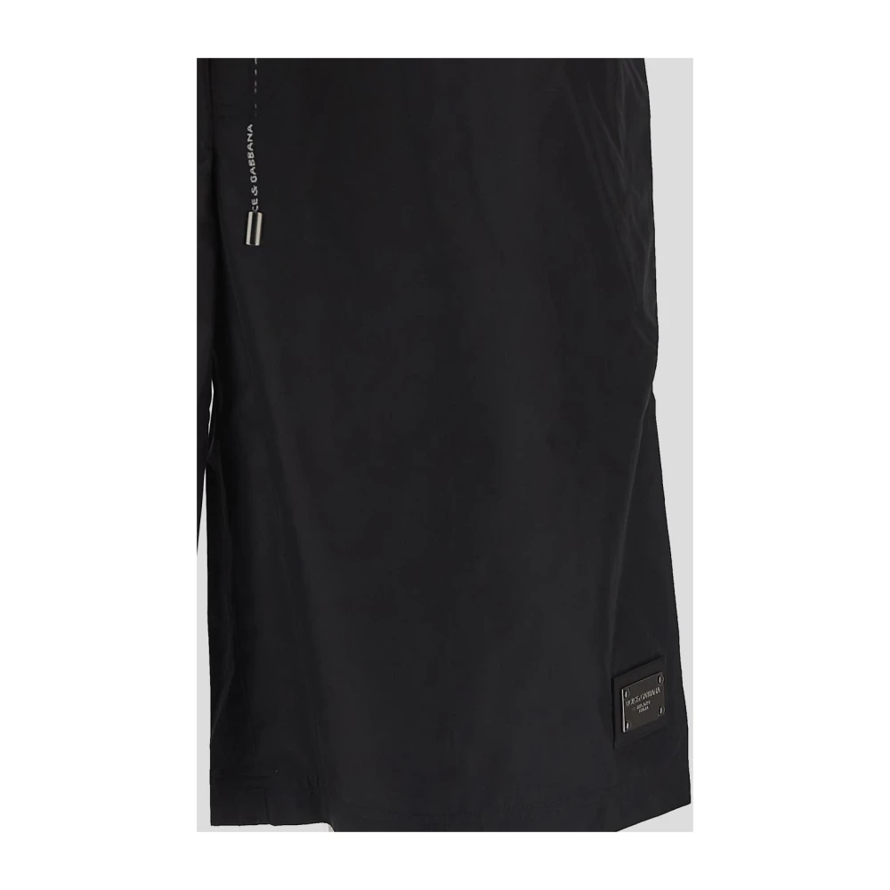 Dolce & Gabbana Stijlvolle strandshorts voor heren Black Heren