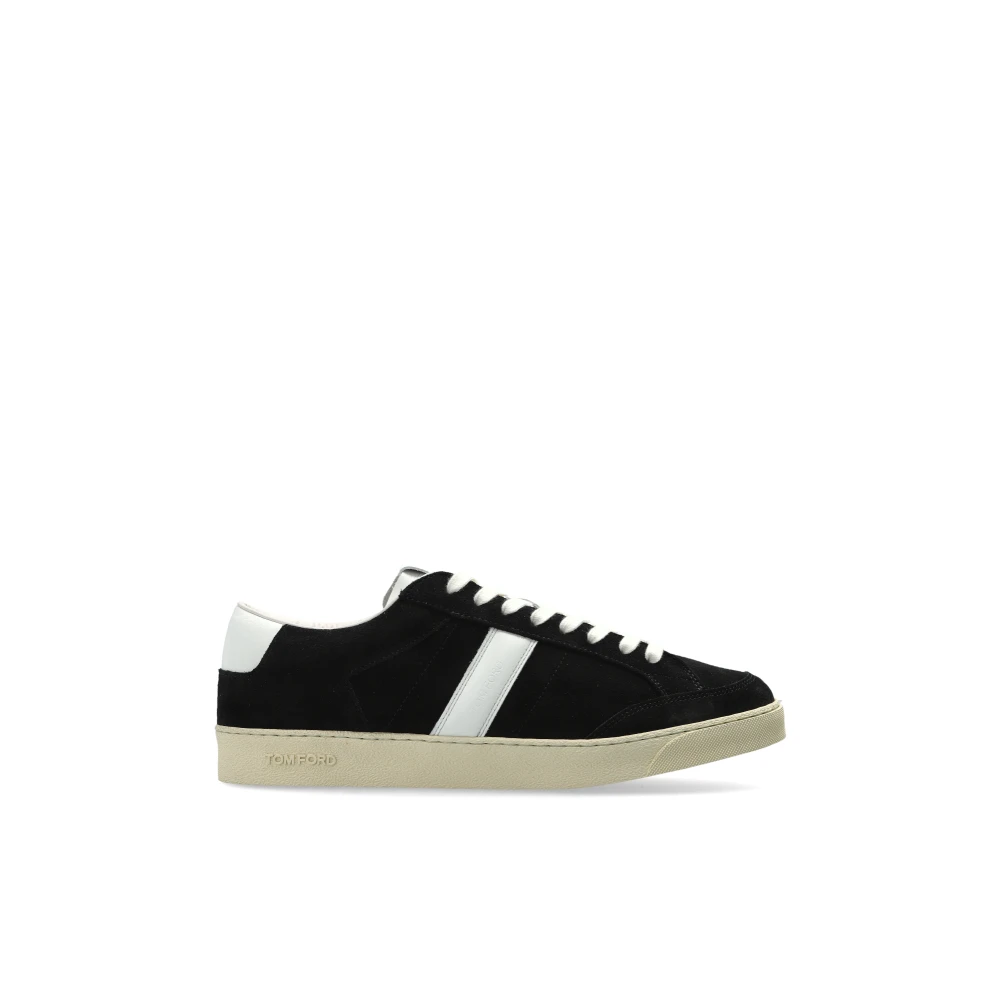 Tom Ford Men's Black Suede Trainers - Sneakers - 9 Uk - Shoes