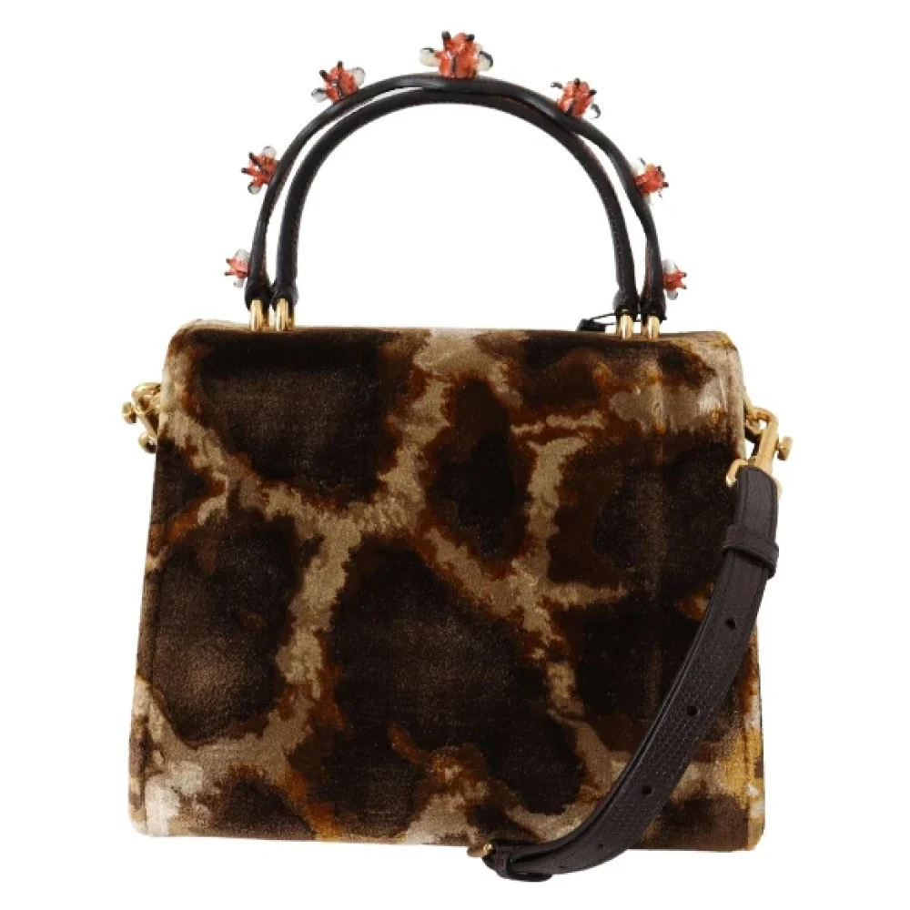 Dolce & Gabbana Pre-owned Fabric handbags Brown Dames