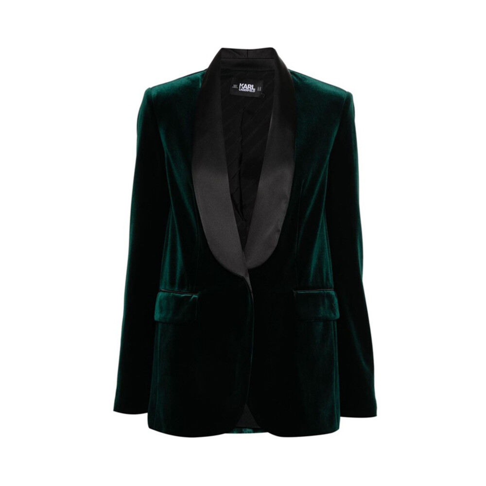 Dark green cheap velvet blazer