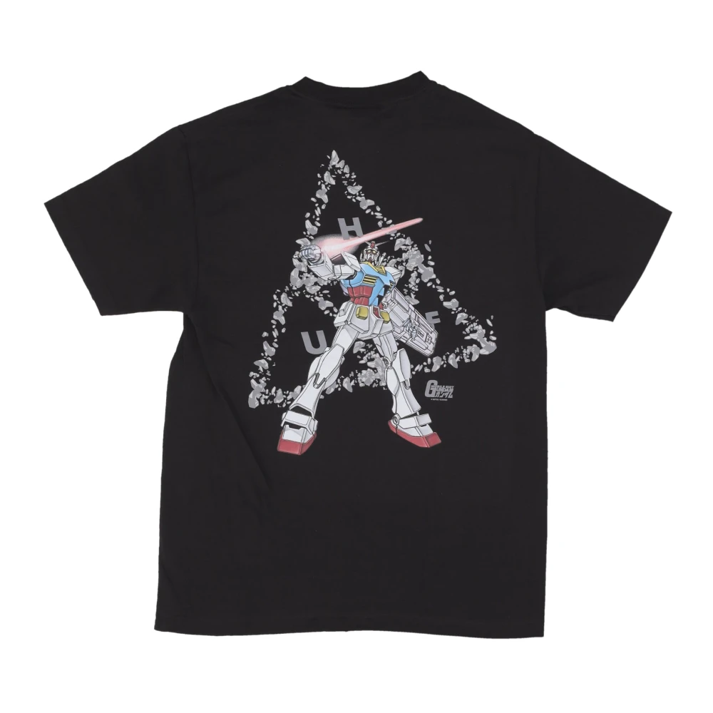 HUF Gundam Triple Triangle Zwart T-shirt Black Heren