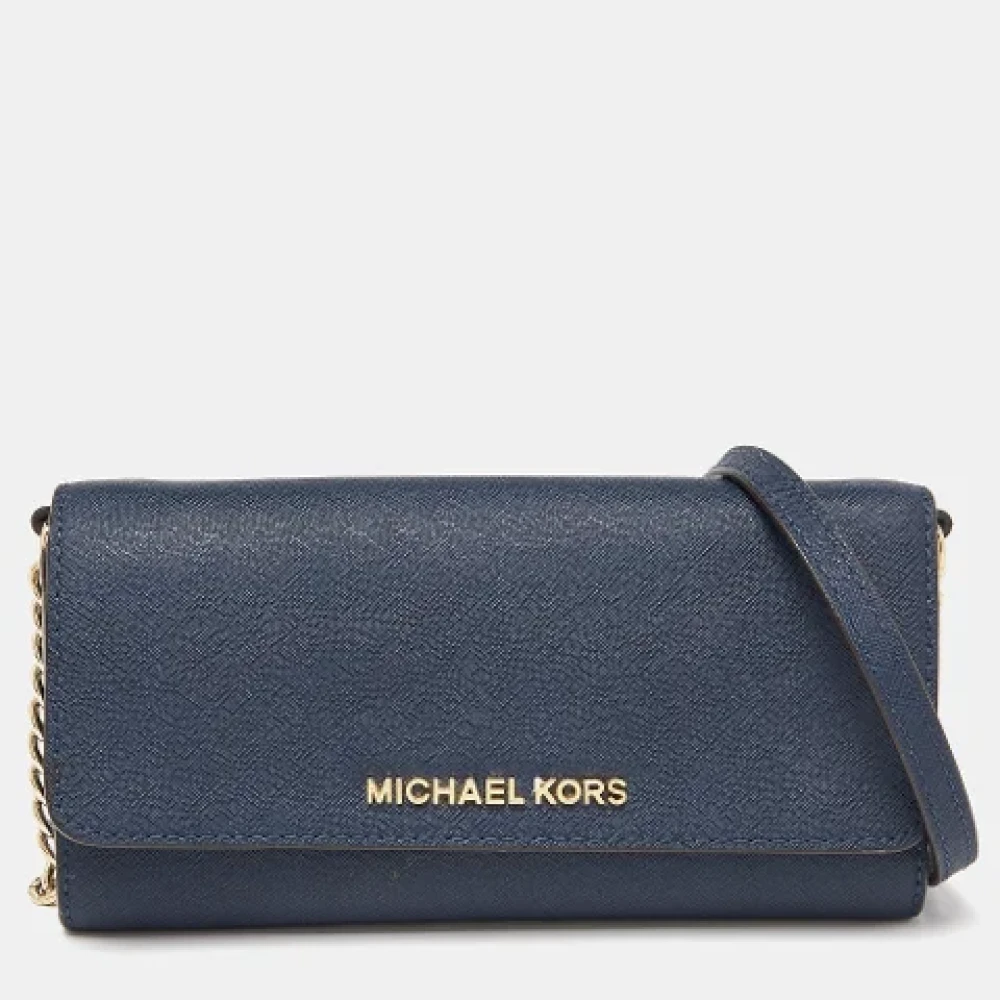 Michael Kors Pre-owned Leather wallets Blue Dames