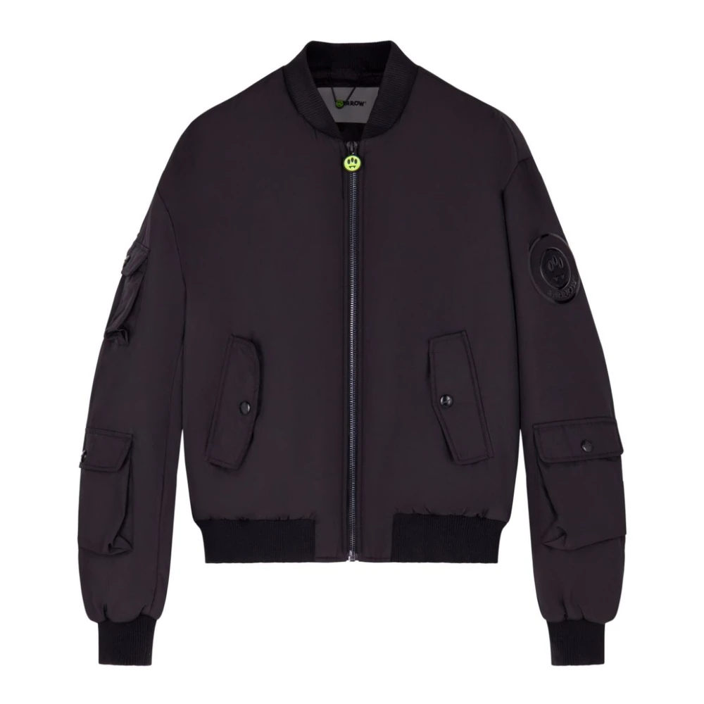 Barrow Multipocket Plain Zip Bomberjack Black Heren