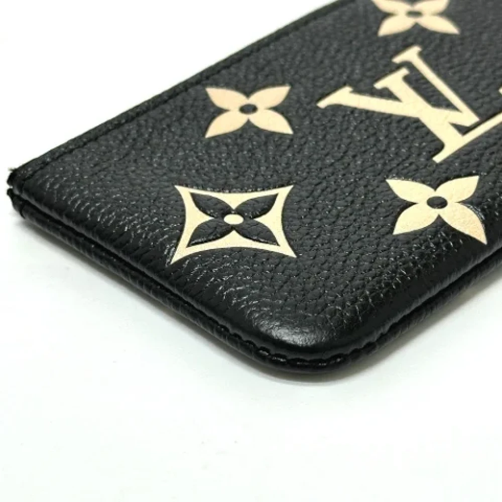 Louis Vuitton Vintage Pre-owned Leather wallets Black Dames