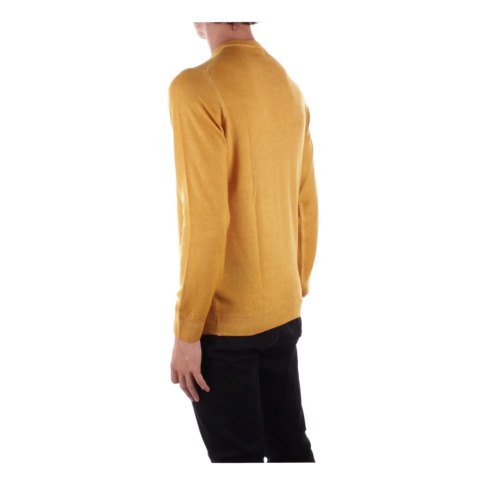 Woolrich Gele Logo Trui Yellow Heren