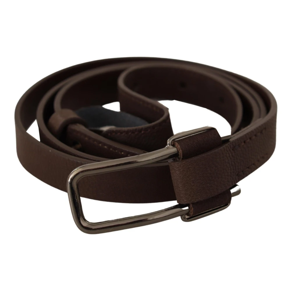 Costume National Unisex Brown Belts, One Size, Fashion Belt