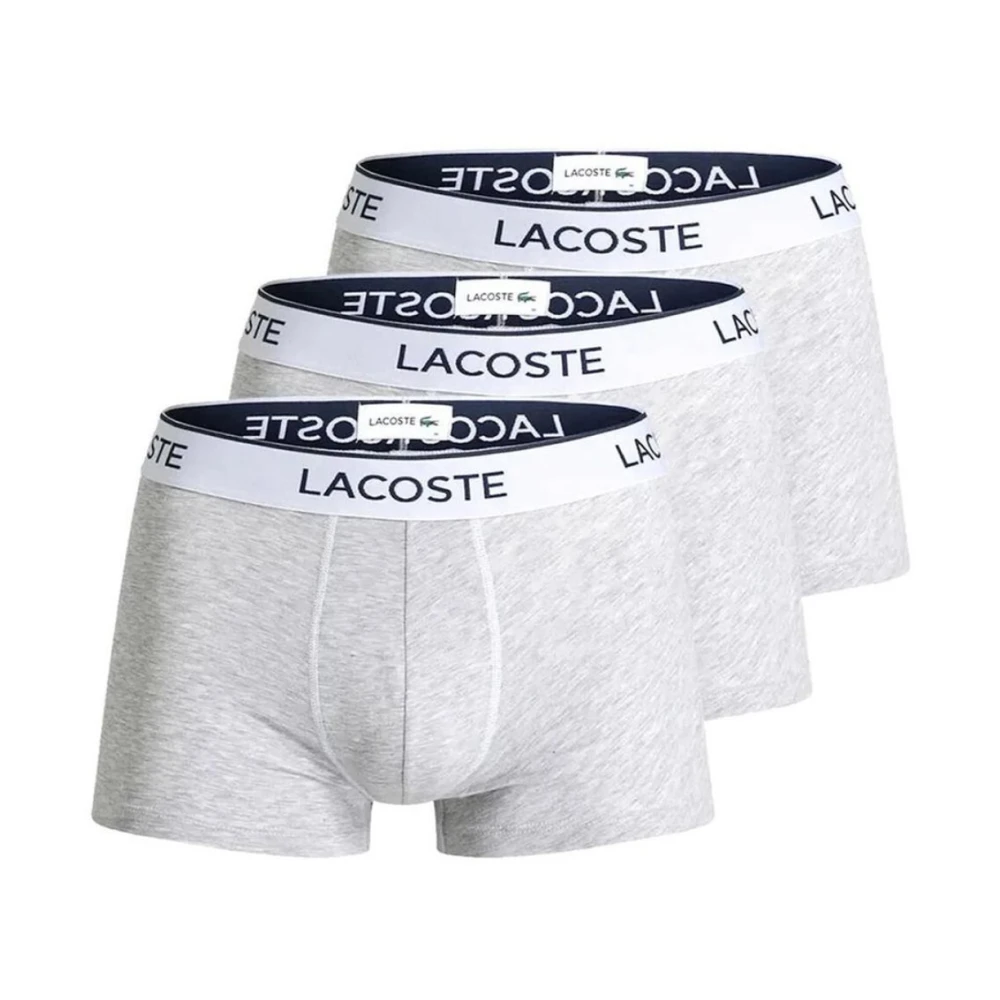 Lacoste Katoenen Stretch Boxers Tripack Gray Heren