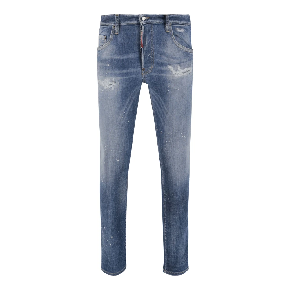 Dsquared2 Stretch Katoenmix Skinny Fit Jeans Blue Heren