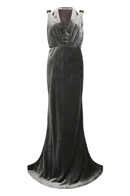 Lång Elegant Kvällsklänning