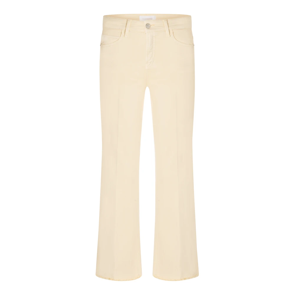 Cambio Women's Yellow Wide Trousers - Wide Trousers - Xs - Trousers