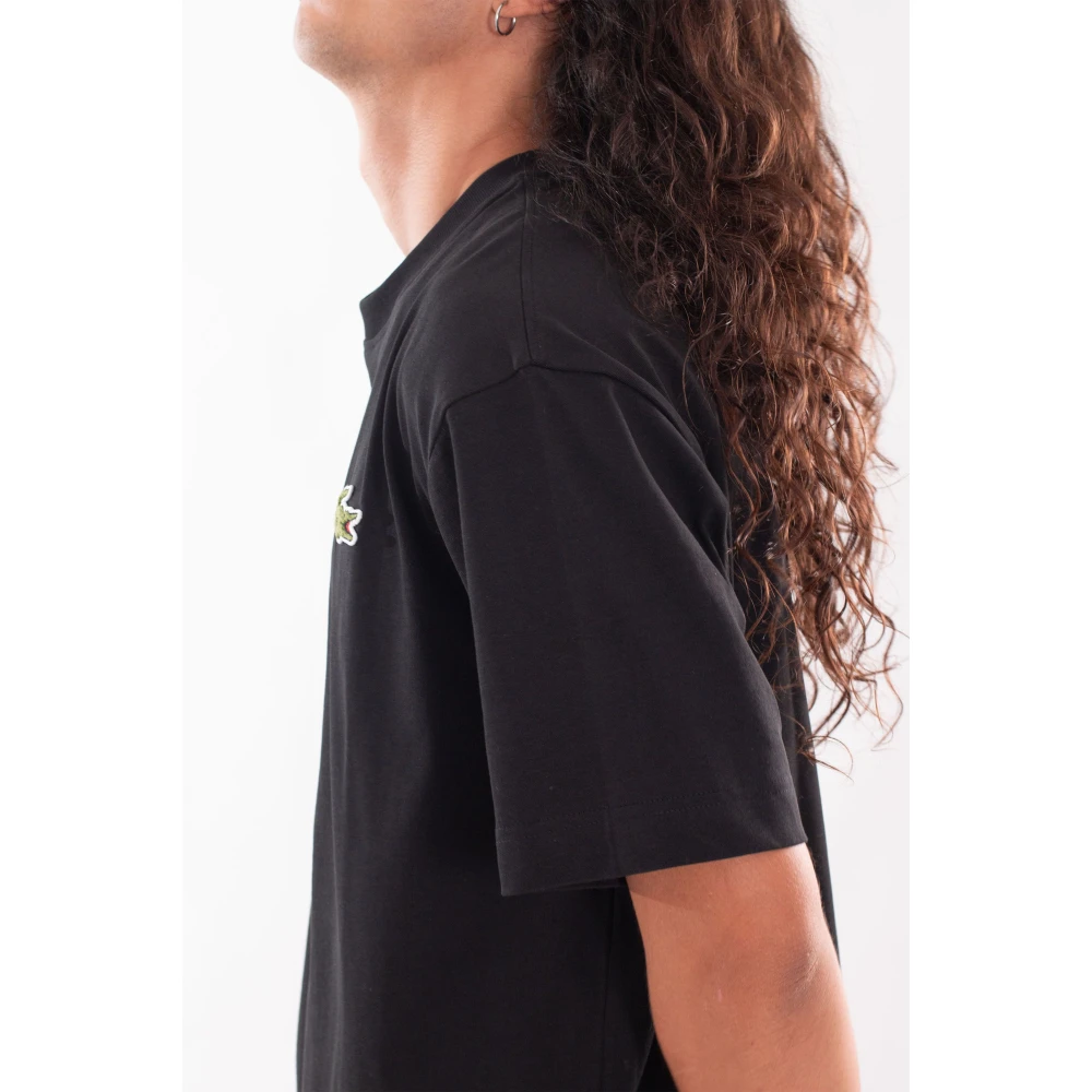 Lacoste Losse Croc Tee in 031 Black Heren