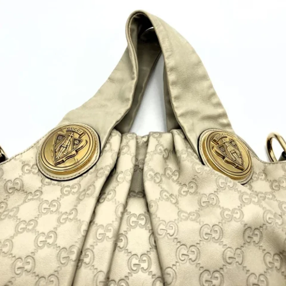 Gucci Vintage Pre-owned Leather gucci-bags White Dames