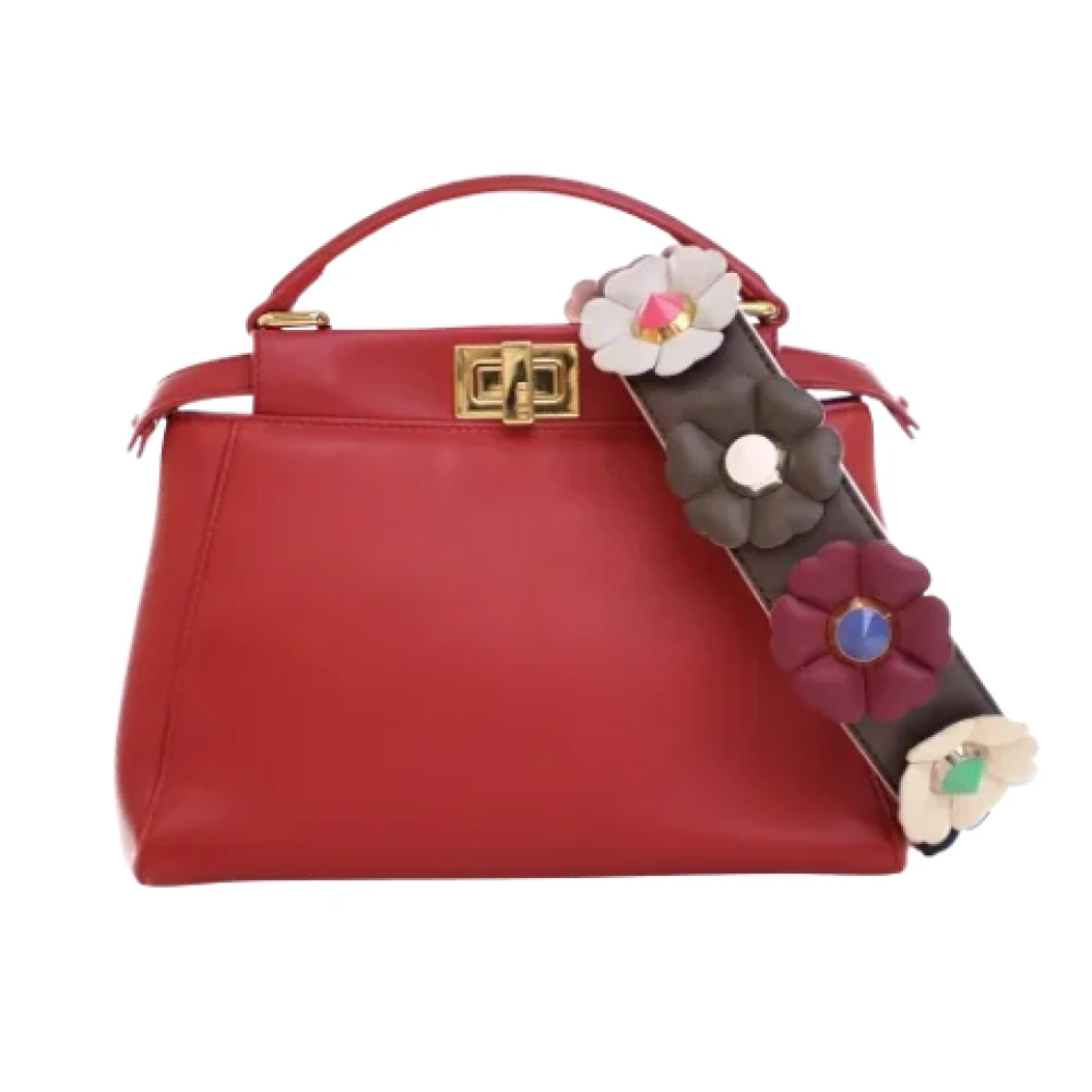 Fendi Vintage Pre-owned Leather fendi-bags Red Dames