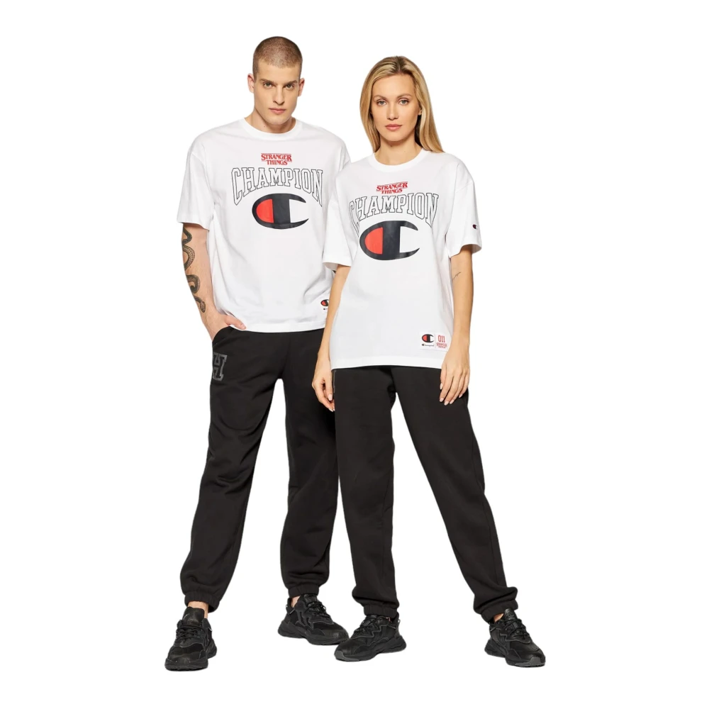 Champion Korte Mouw T-shirt White Heren