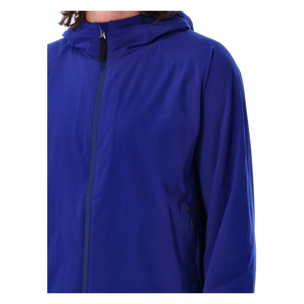 Snow Peak Blauwe Geïsoleerde Jas Capuchon Ritszakken Blue Heren