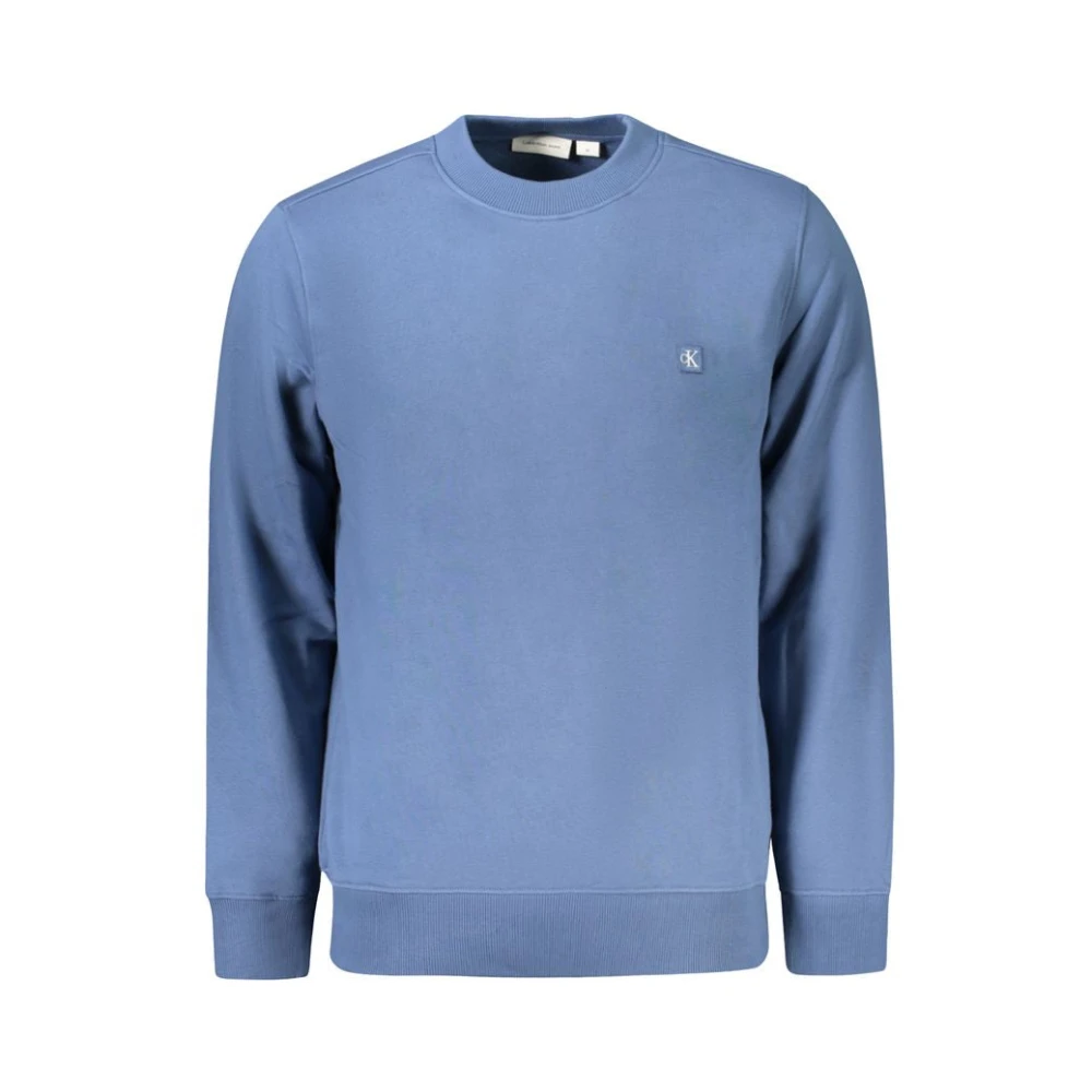 Calvin Klein Blauwe Katoenen Trui Blue Heren