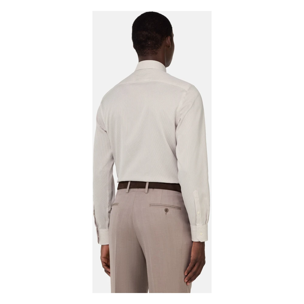 Boggi Milano Ultimate Non-Iron Shirt Beige Heren