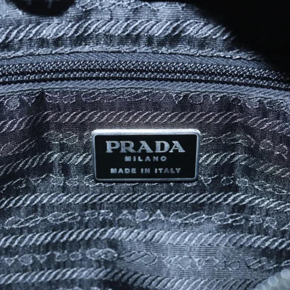 Prada Vintage Pre-owned Canvas prada-bags Green Dames
