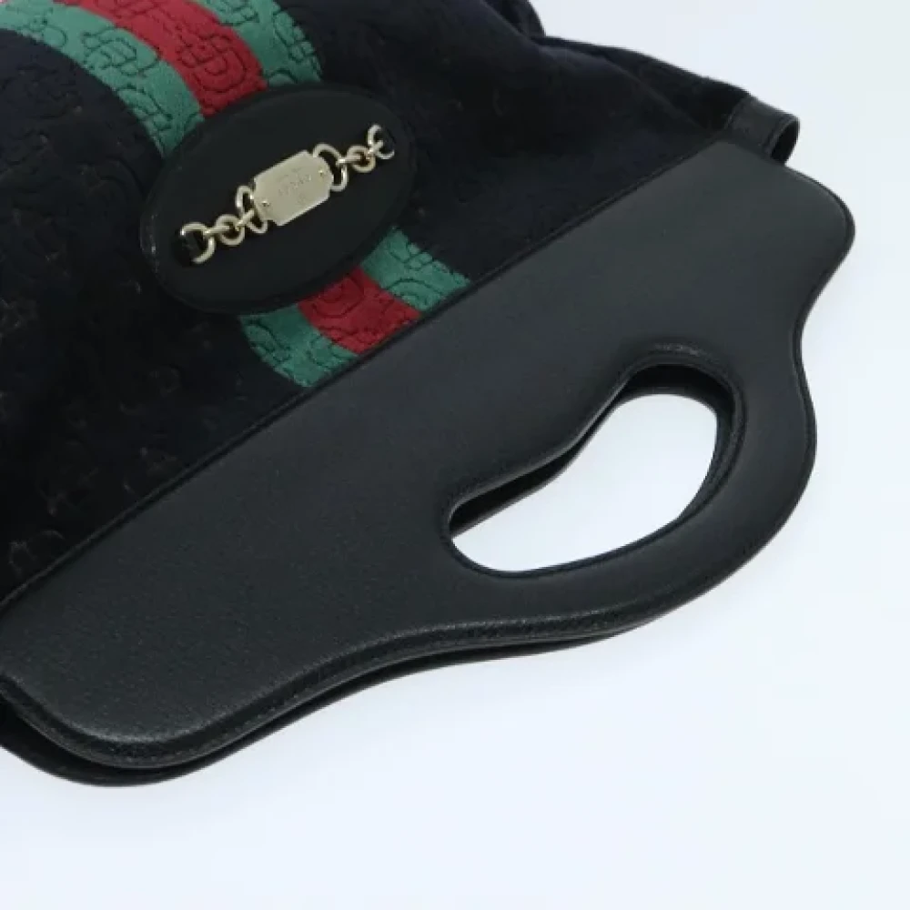 Gucci Vintage Pre-owned Fabric gucci-bags Black Dames