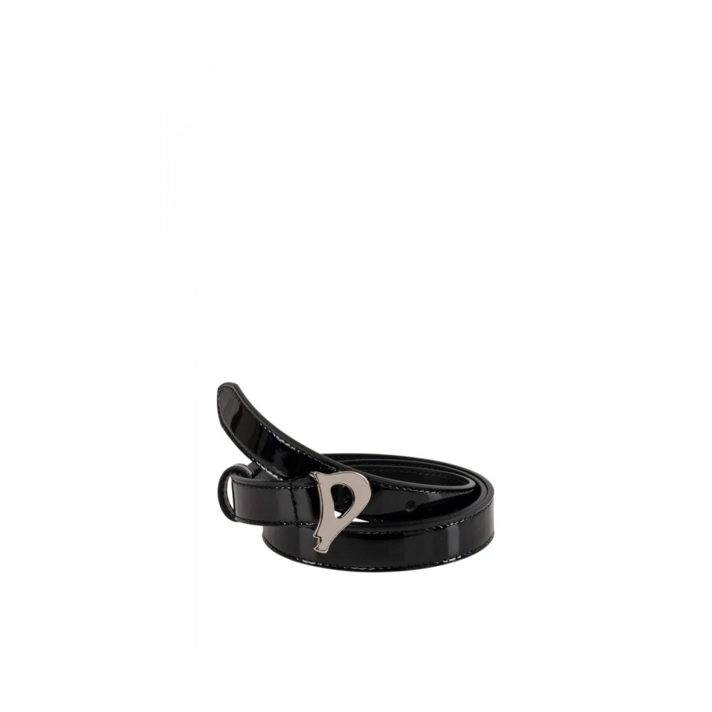 Dondup Women's Black Belts,, Sleek Belt Medium