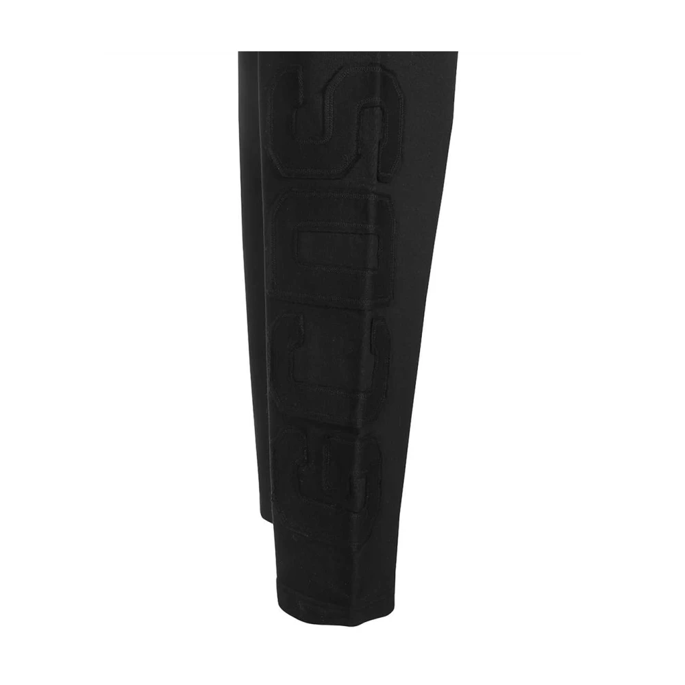 Gcds Katoenen trainingsbroek met logopatch Black Dames