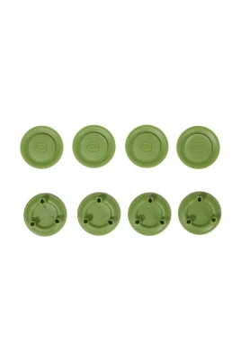 Set of 8 wheel caps in assorted colours