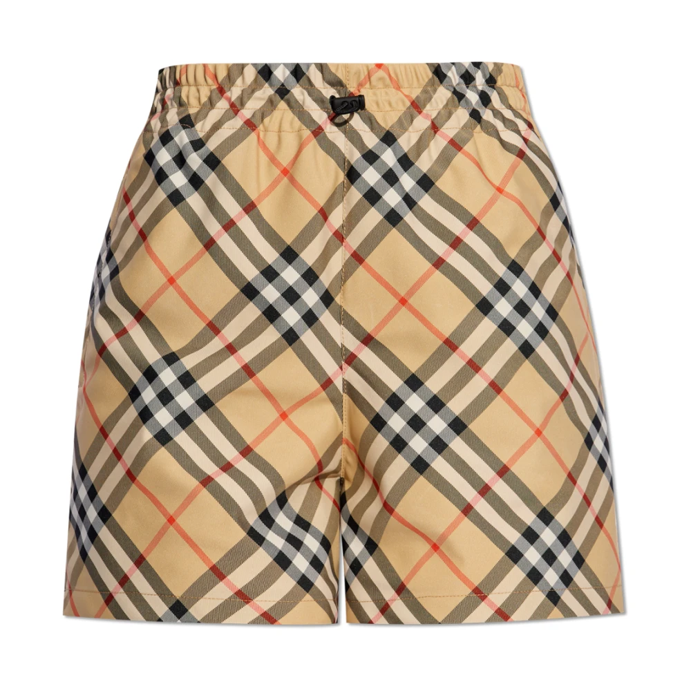 Burberry Polyester Short in Ruitpatroon Multicolor Dames
