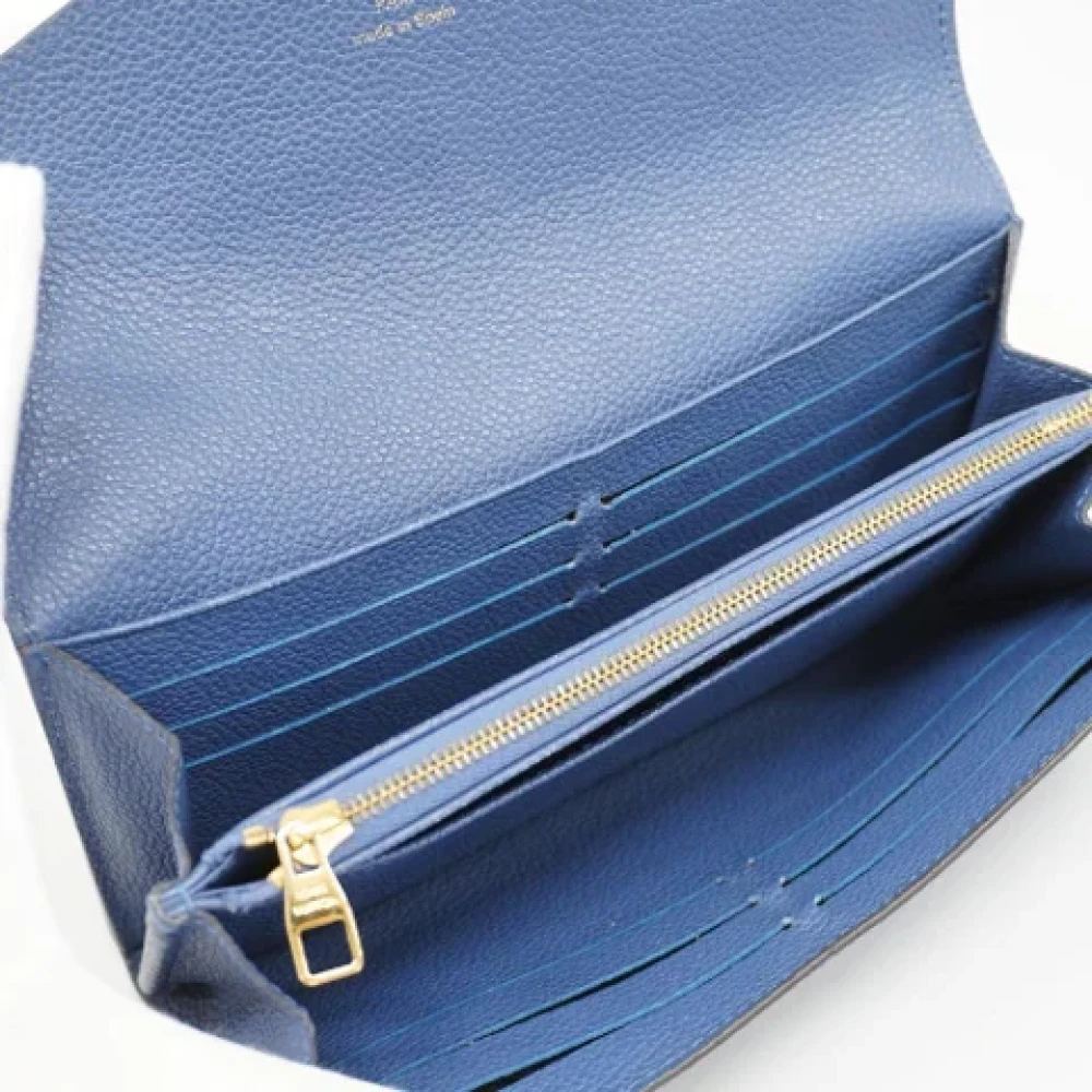 Louis Vuitton Vintage Pre-owned Fabric wallets Blue Dames