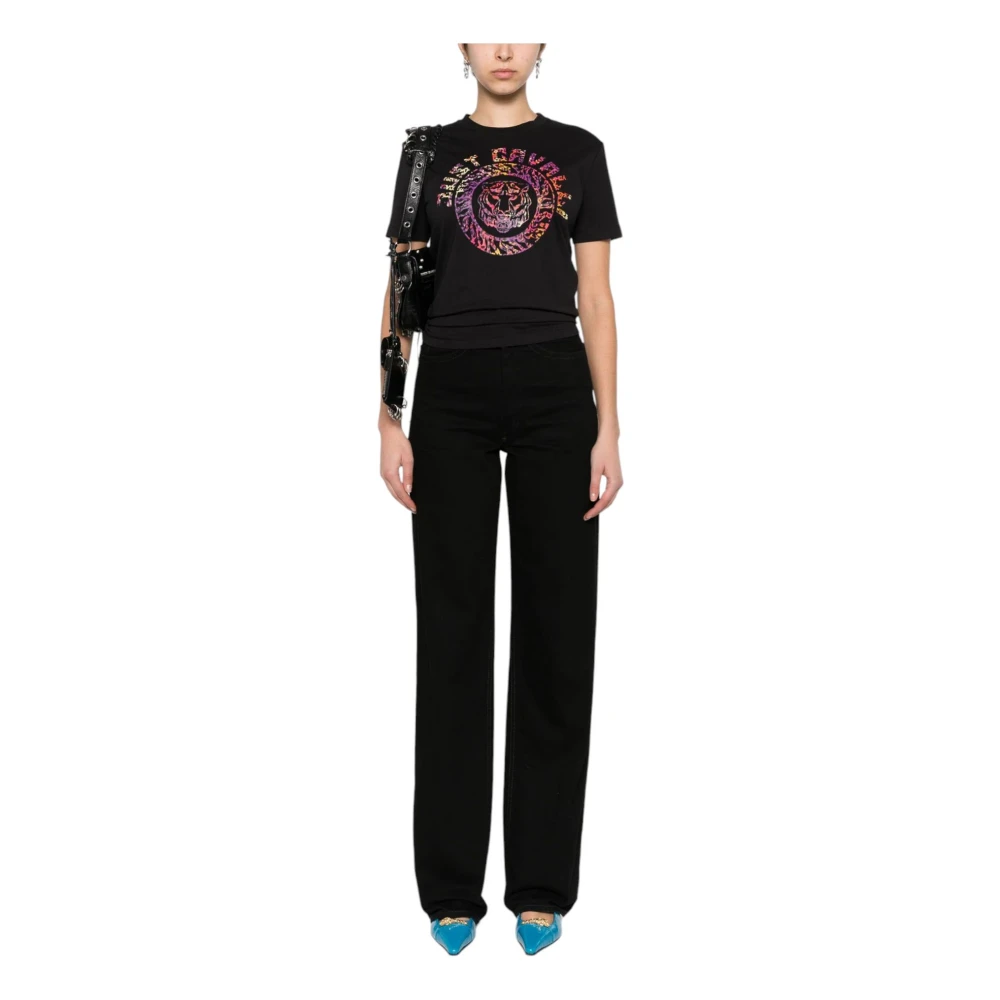 Just Cavalli Korte Mouw T-shirt Black Dames