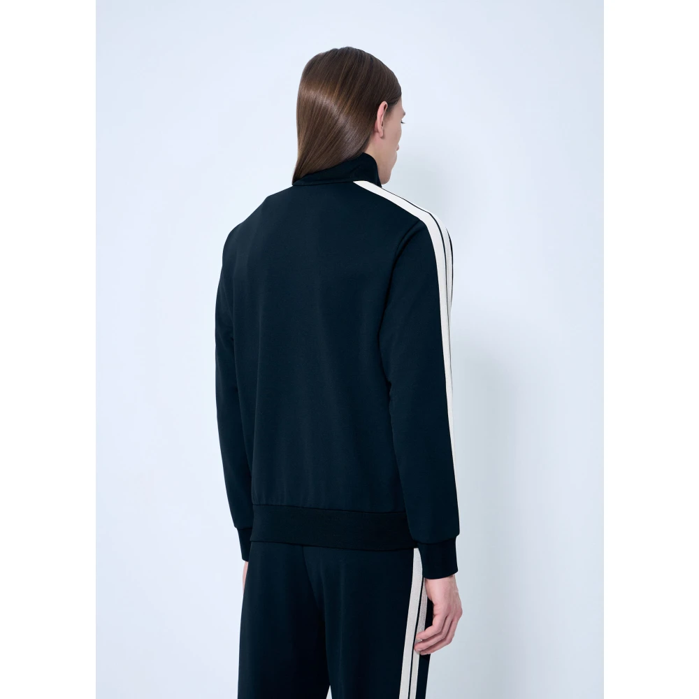 Moncler Logo Patch Zip-Up Cardigan Black Heren