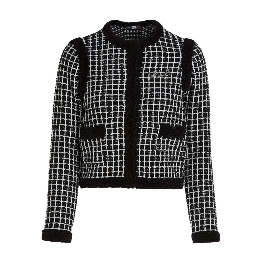 Karl Lagerfeld Klassieke Gebreide Cardigan Sweater Multicolor Dames