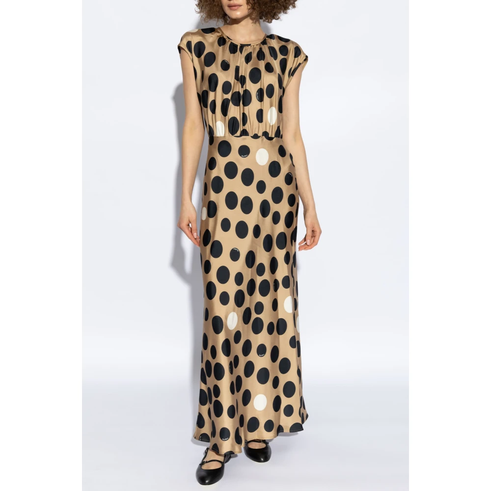 Max Mara Jurk 'Juglas' Beige Dames