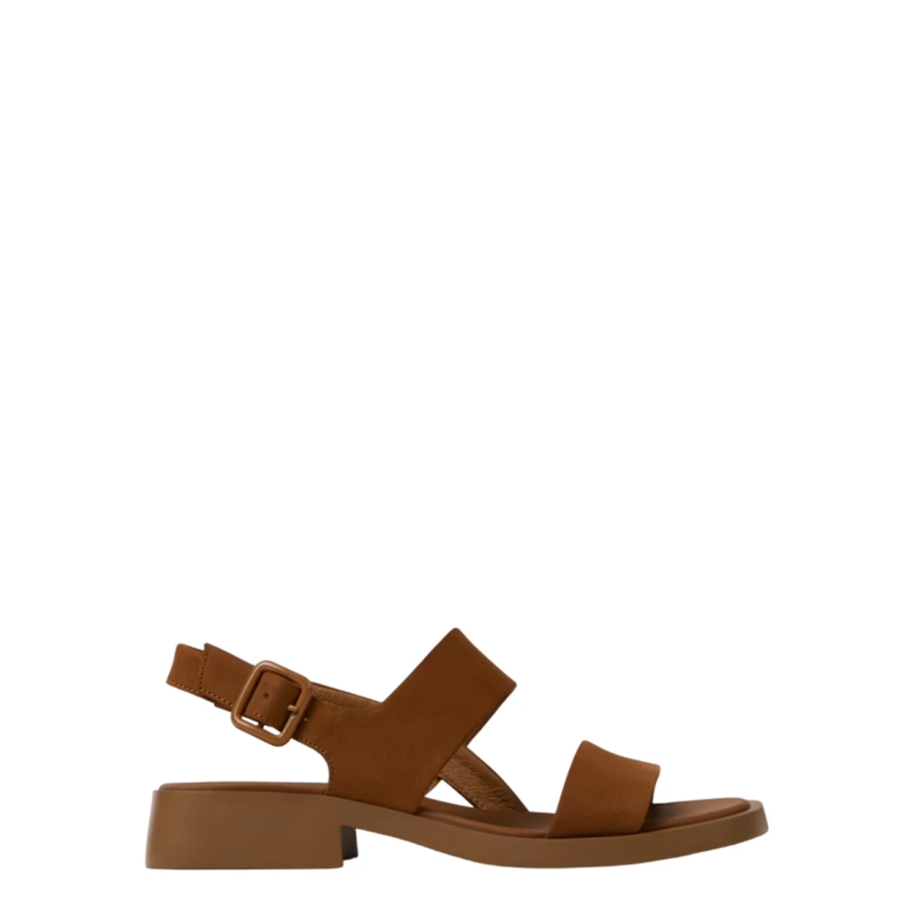 Camper Women's Brown Flat Sandals, 7 Uk, Dana Low Sandals