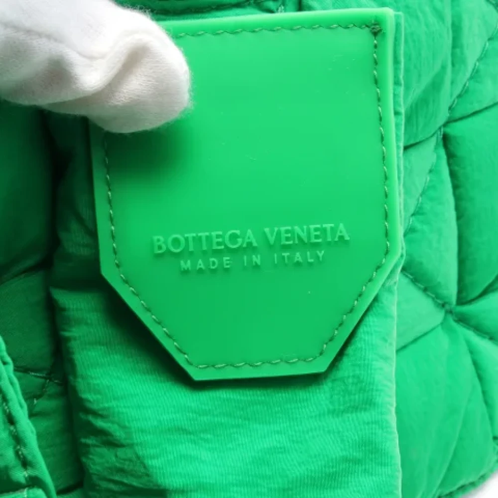 Bottega Veneta Vintage Pre-owned Nylon shoulder-bags Green Dames