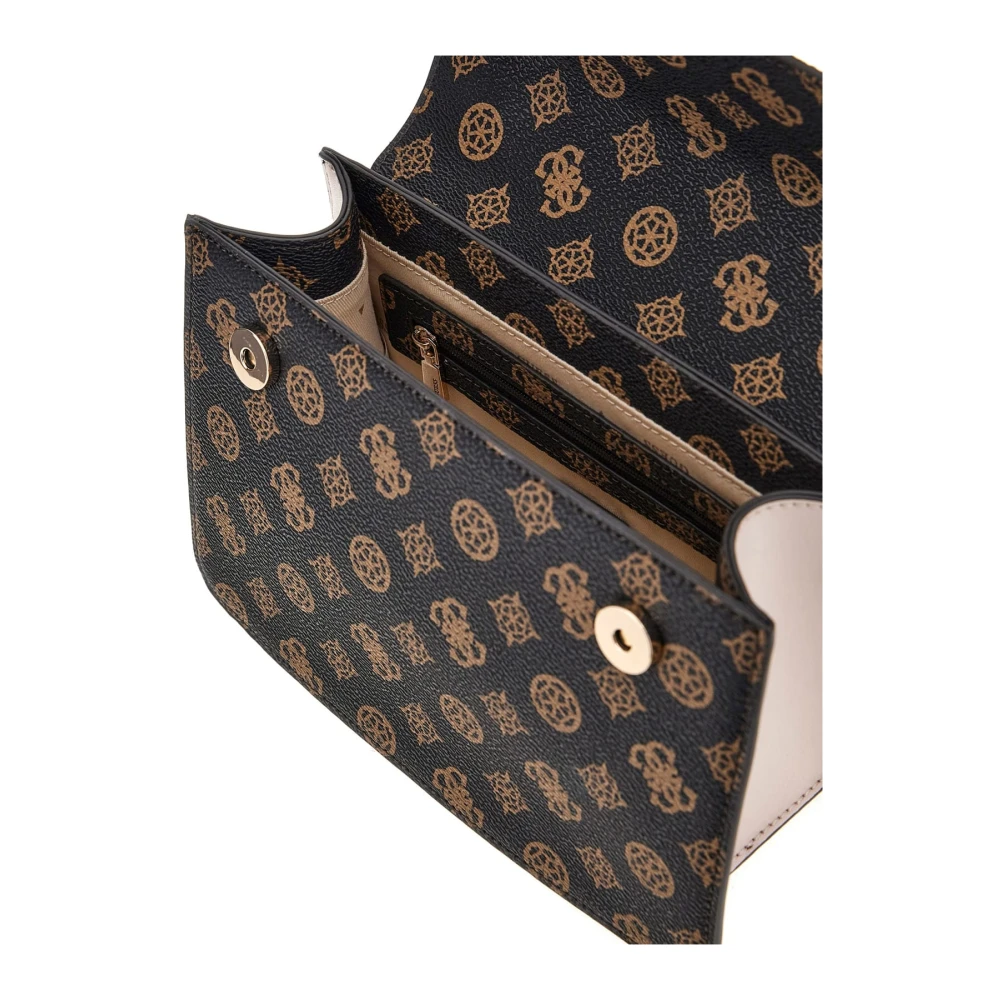 Guess Mini Logo Schoudertas Brown Dames
