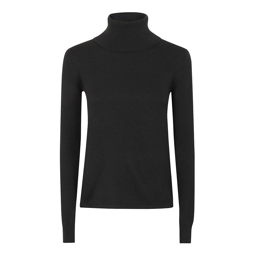 Max Mara Studio Kasjmier Coltrui Trui in Amandel Black Dames