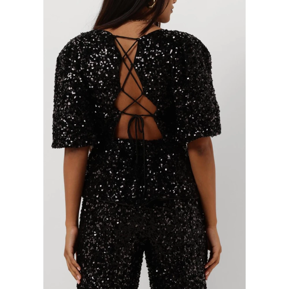 Harper & Yve Dames Marsja-ls Tops & T-shirts Black Dames
