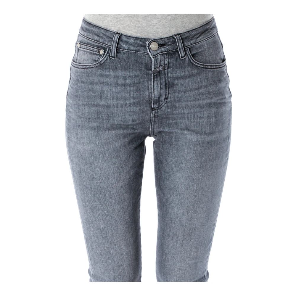 closed Highwaist Slim Fit Cropped Jeans Gray Dames