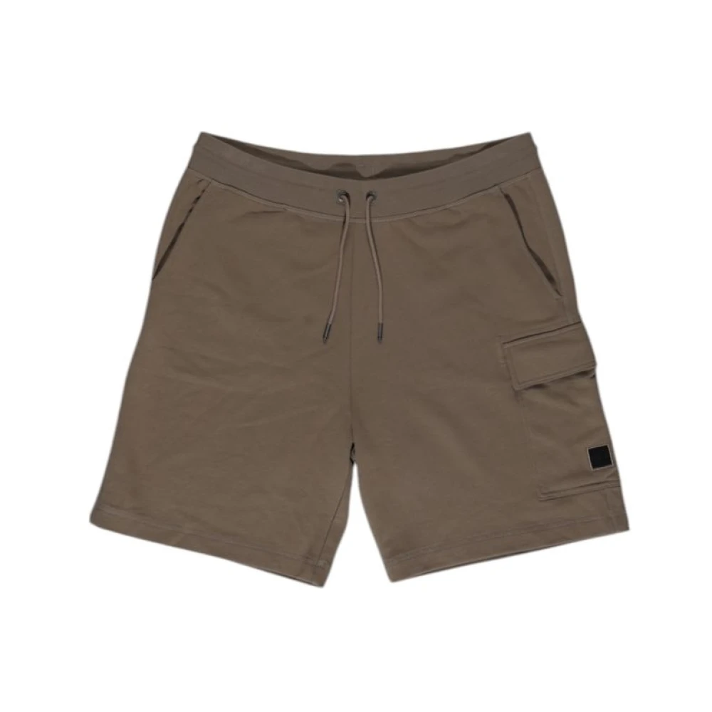 Hugo Boss Beige Katoenen Bermuda Shorts Beige Heren