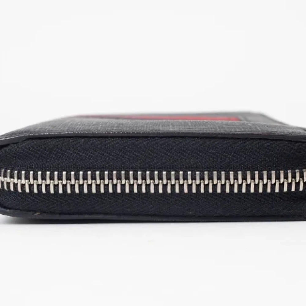 Gucci Vintage Pre-owned Fabric wallets Black Heren