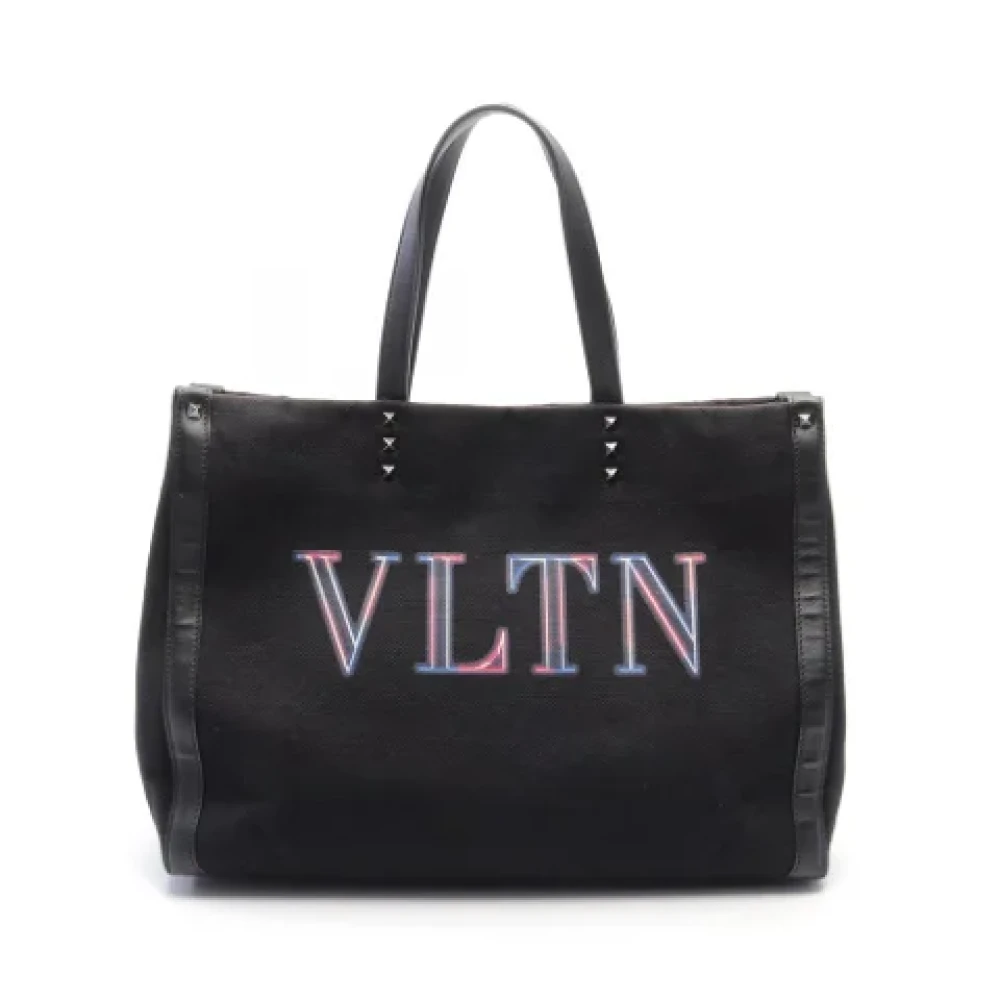 Valentino Vintage Pre-owned Canvas handbags Black Dames