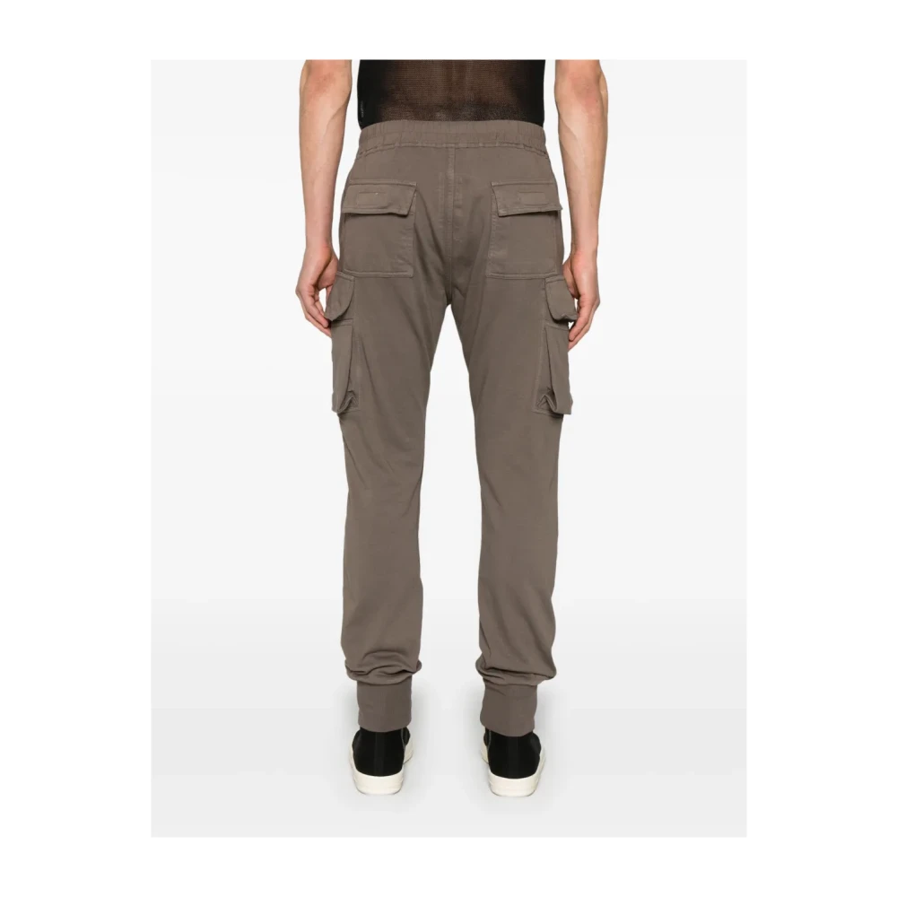 Rick Owens Cargo Broek met Elastische Tailleband met Trekkoord Gray Heren
