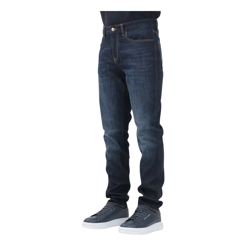Armani Exchange Slim Fit Denim Jeans voor Mannen Blue Heren