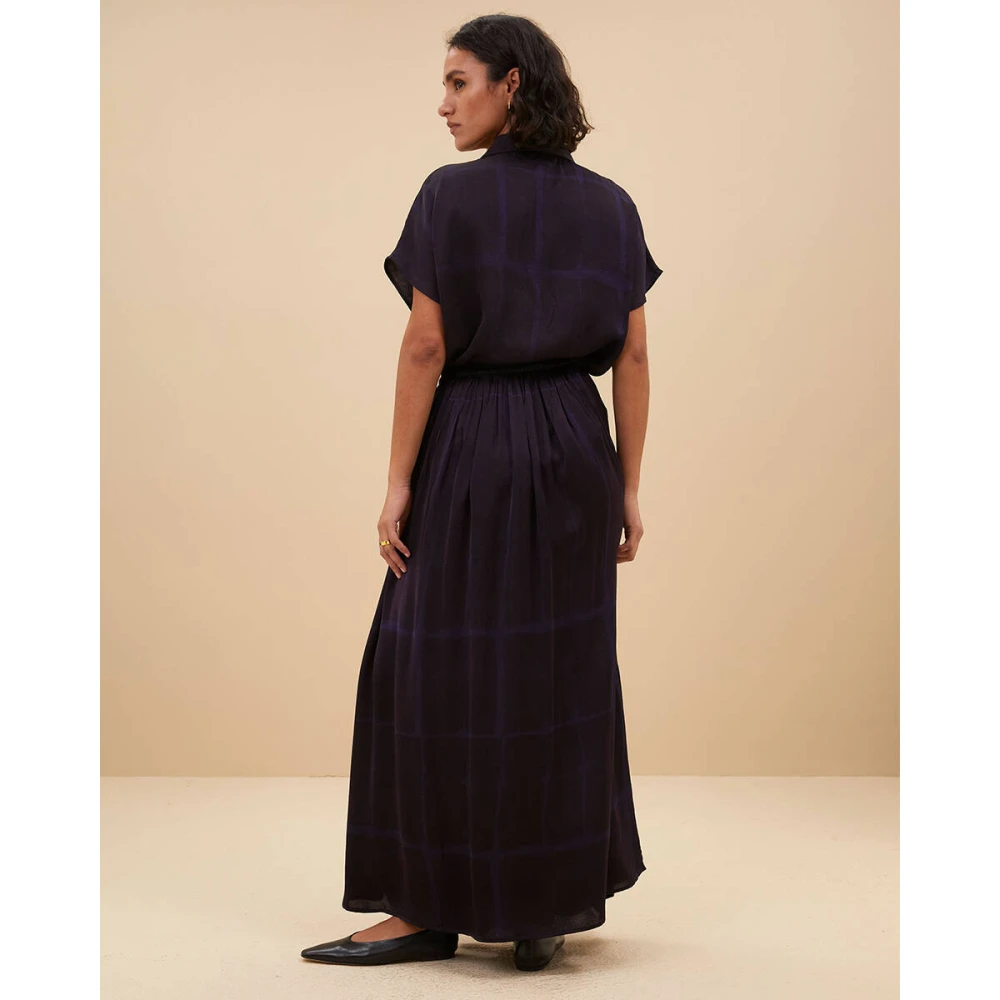 By-Bar Square Blouse Korte Mouw Black Dames