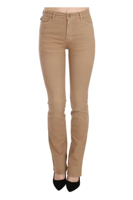 Italienska Chic Mid Waist Skinny Byxor