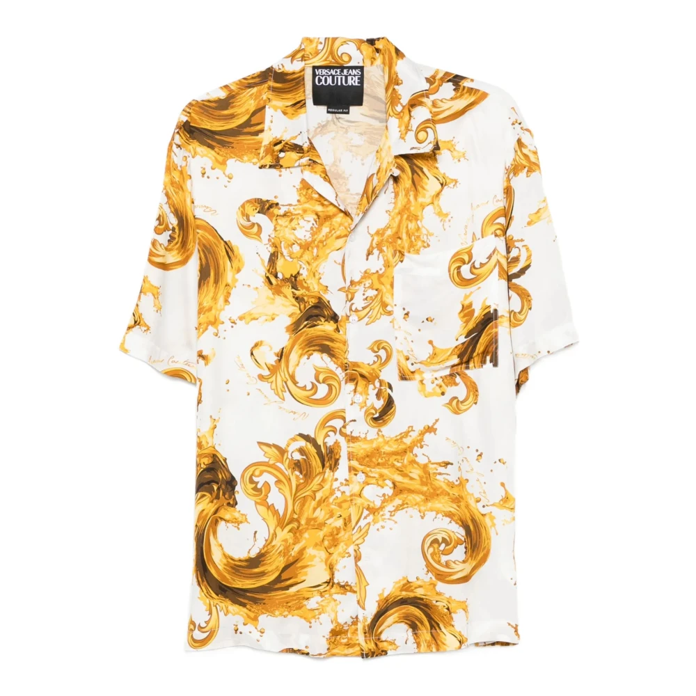 Versace Jeans Couture Multicolor Printed Shirt - Male - Short Sleeve Shirts - M - Shirts